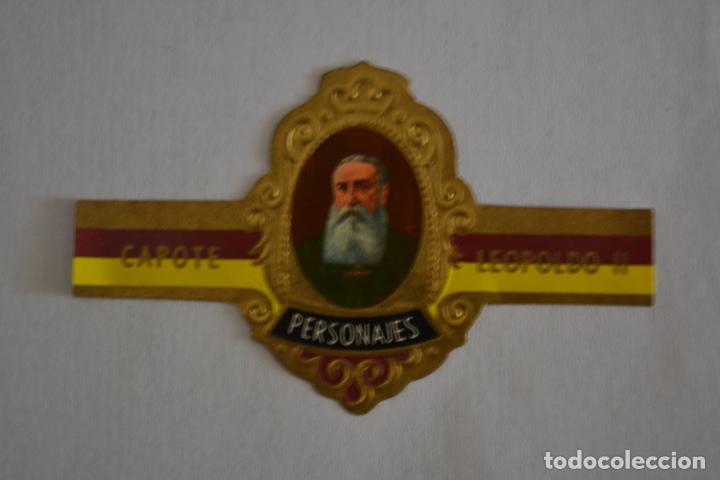 Otros Art&iacute;culos de Coleccionismo en Papel: VITOLA DE PUROS CAPOTE.COLECCI&Oacute;N PERSONAJES SERIE D 1 LEOPOLDO II