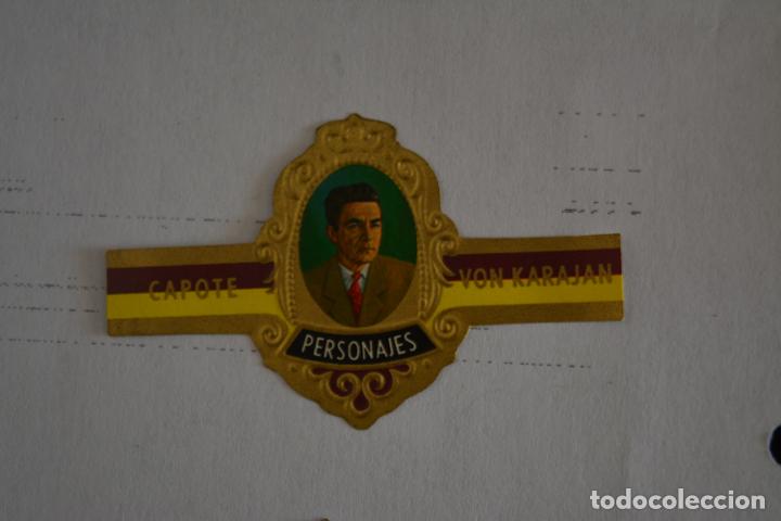 Otros Art&iacute;culos de Coleccionismo en Papel: VITOLA DE PUROS CAPOTE.COLECCI&Oacute;N PERSONAJES SERIE D.15 VON KARAJAN