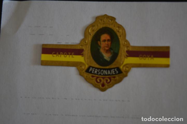 Otros Art&iacute;culos de Coleccionismo en Papel: VITOLA DE PUROS CAPOTE.COLECCI&Oacute;N PERSONAJES SERIE D.13 GOYA