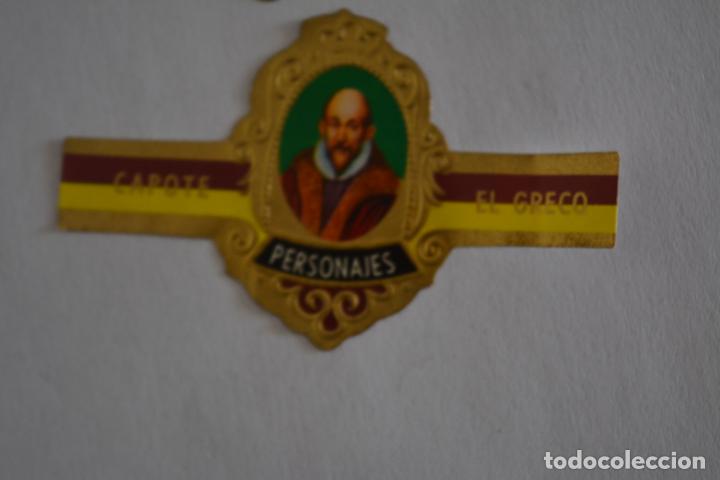 Otros Art&iacute;culos de Coleccionismo en Papel: VITOLA DE PUROS CAPOTE.COLECCI&Oacute;N PERSONAJES SERIE D.9 EL GRECO