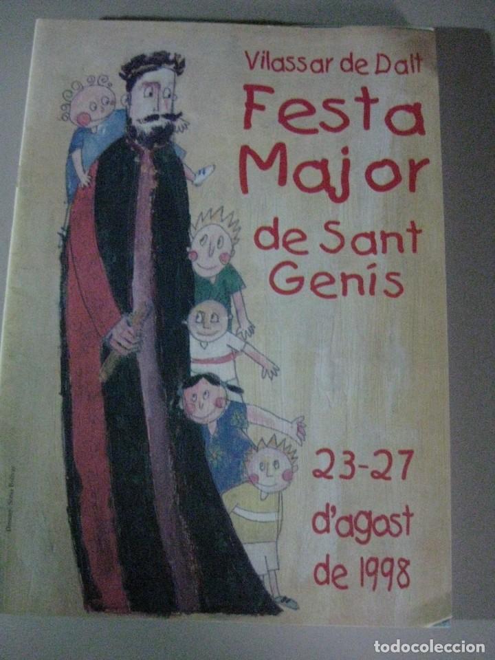 Otros Art&iacute;culos de Coleccionismo en Papel: VILASSAR DE DALT - PROGRAMA DE FIESTA MAYOR SANTS GENIS A&Ntilde;O 1998