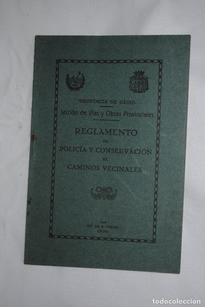 Outros artigos de papel: REGLAMENTO DE POLICIA Y CONSERVACION DE CAMINOS 1928
