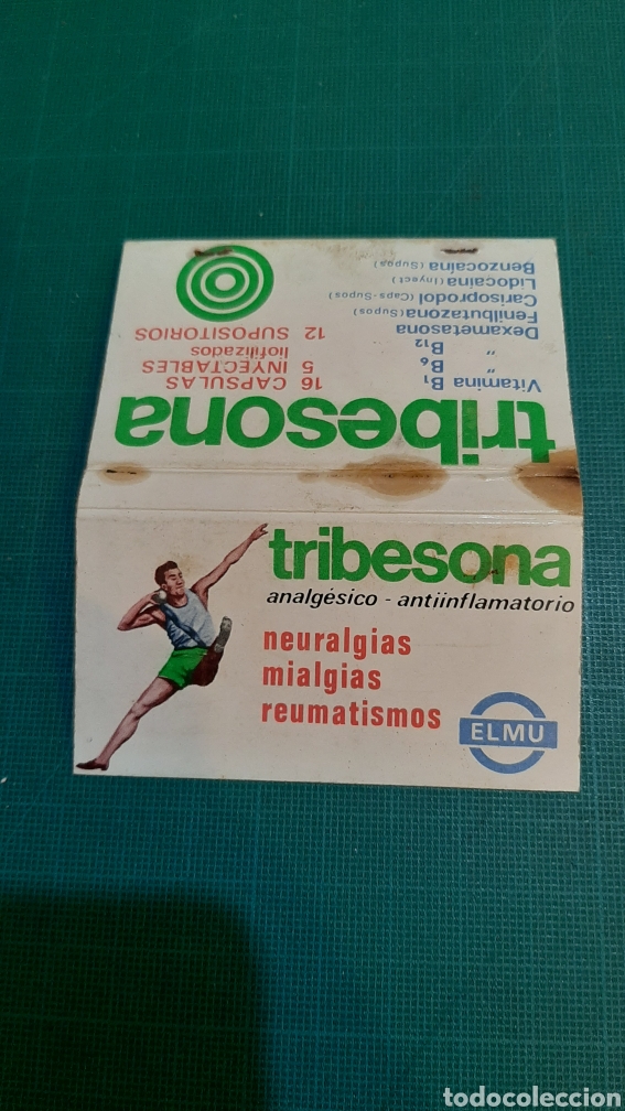 Sammelleidenschaft Andere Papierartikel: MEDICAMENTO TEIBESONA ANALG&Eacute;SICO ANTIINFLAMATORIO ELMU CAJA CERILLAS VINTAGE
