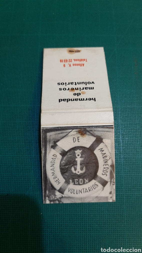 Sammelleidenschaft Andere Papierartikel: LE&Oacute;N HERMANDAD D3 MARINEROS VOLUNTARIOS CAJA CERILLAS VINTAGE