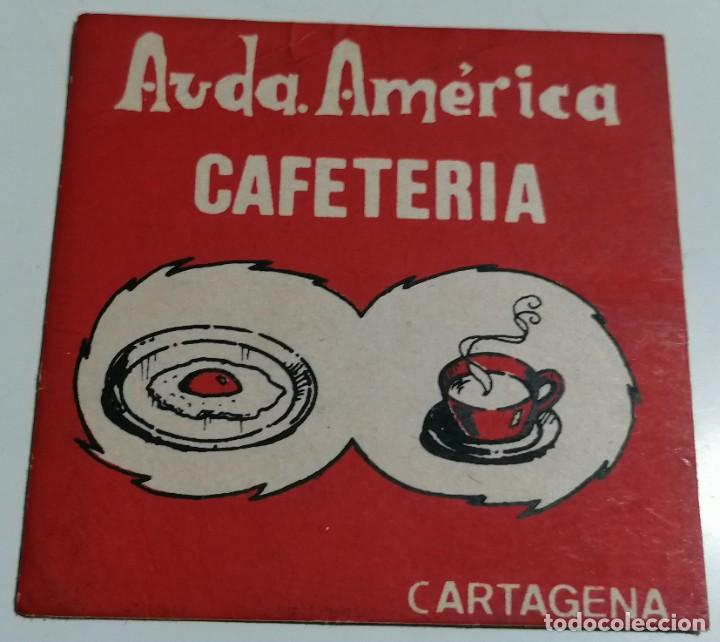 Otros Art&iacute;culos de Coleccionismo en Papel: POSAVASOS DE LA CAFETER&Iacute;A AVENIDA AM&Eacute;RICA EN CARTAGENA (MURCIA) - A&Ntilde;OS 80 -