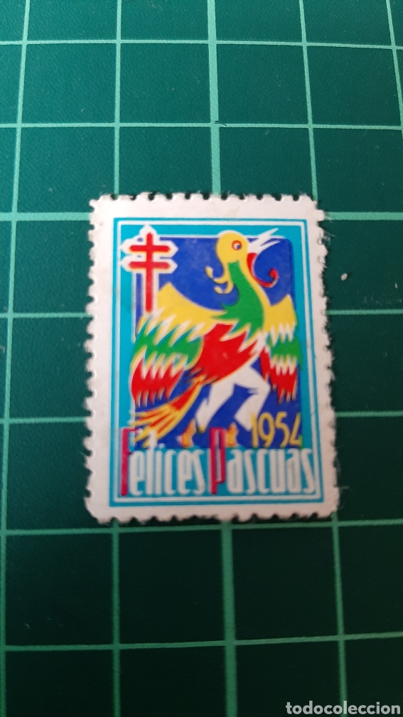 Sammelleidenschaft Andere Papierartikel: FELICES PASCUAS 1954 SELLO FILATELIA COLISEVM COLECCIONISMO