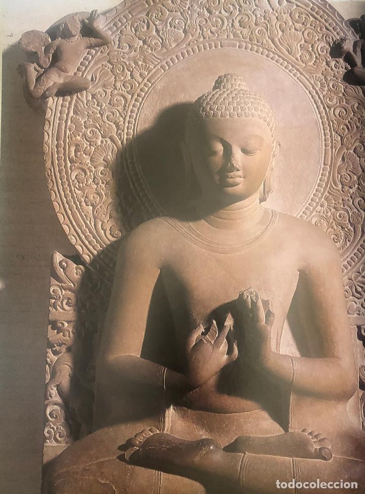 Otros Art&iacute;culos de Coleccionismo en Papel: L&aacute;mina. Buda de piedra. Obra de arte del Mundo Antiguo. Papel grueso gran calidad, enmarcable.