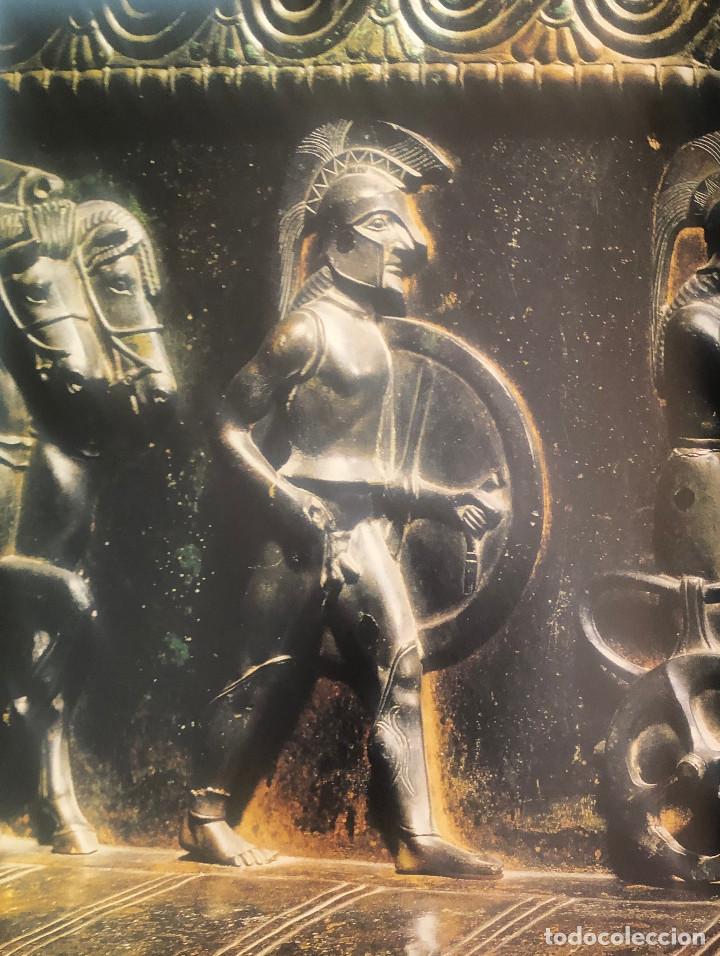 Otros Art&iacute;culos de Coleccionismo en Papel: L&aacute;mina. Soldado griego. Obra de arte del Mundo Antiguo. Papel grueso gran calidad, enmarcable.