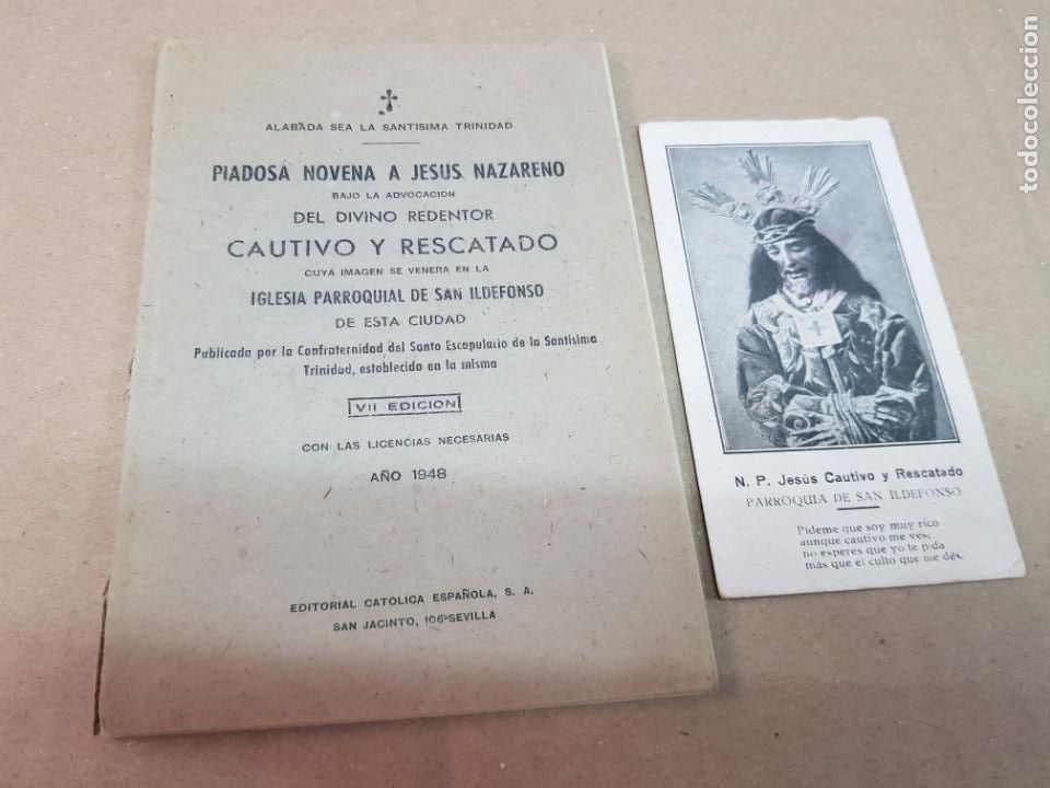 Paper Collecting Others: NOVENA A JESUS NAZARENO IGLESIA DE SAN ILDEFONSO SEVILLA 1948