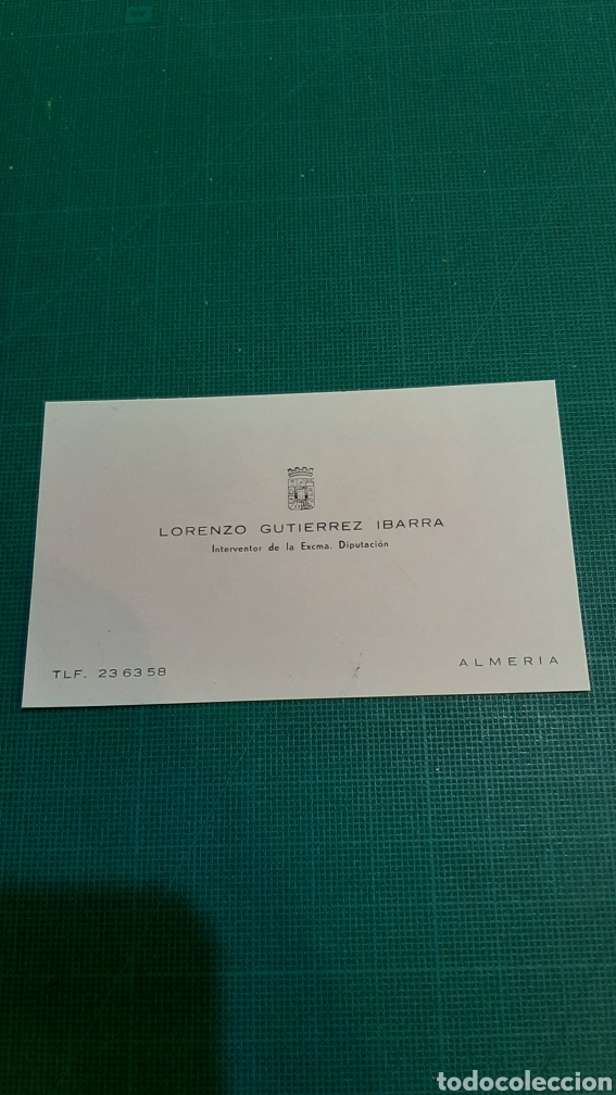 Outros artigos de papel: ALMERIA DIPUTACI&Oacute;N PROVINCIAL INTERVENTOR LIRENZO GUTI&Eacute;RREZ IBARRA