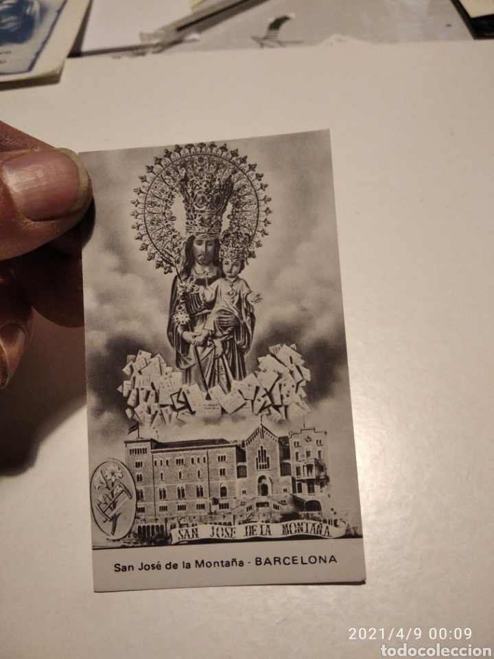 Otros art&iacute;culos de coleccionismo en papel: Religi&oacute;n estampa San Jos&eacute; de la monta&ntilde;a