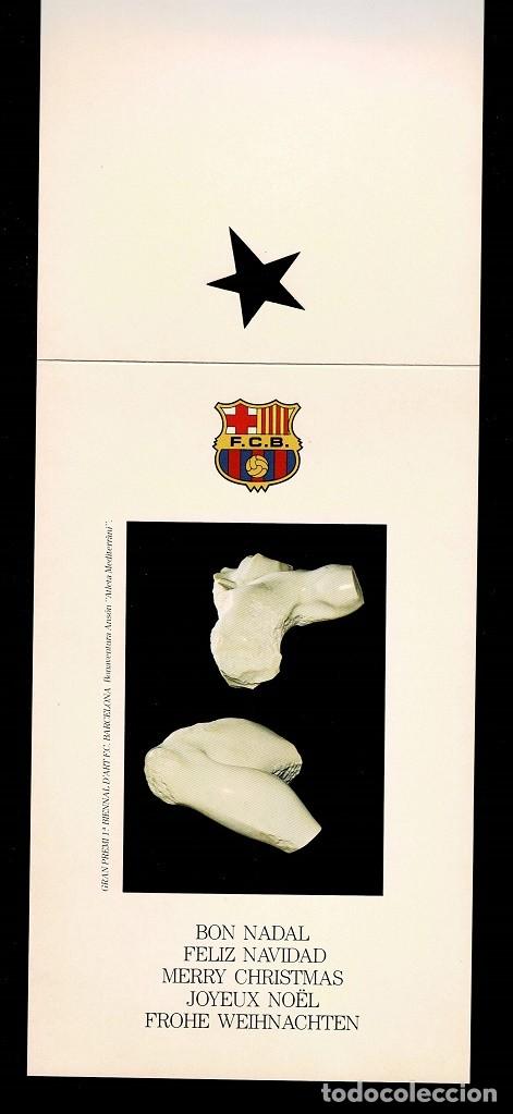 Otros art&iacute;culos de coleccionismo en papel: L26-2 Furbol Club Barcelona Sobre conteniendo FELICITACION NAVIDE&Ntilde;A y varias Tarjetas de DIRECTIVOS
