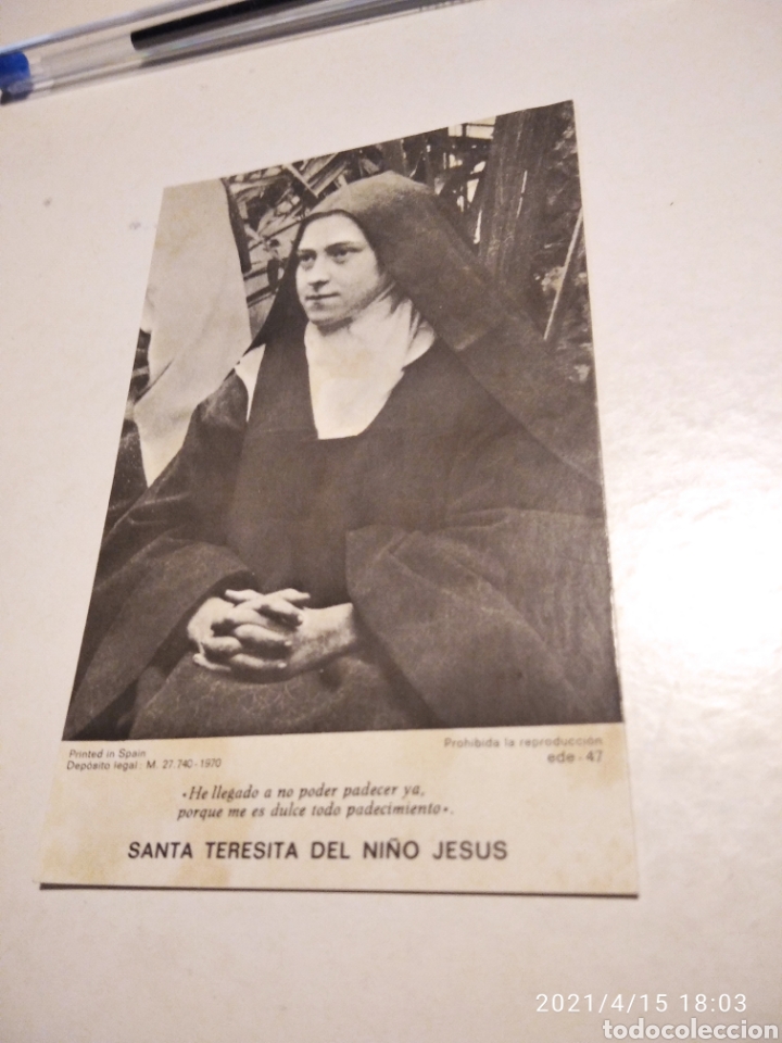 Otros art&iacute;culos de coleccionismo en papel: Estampa Santa Teresa de Jes&uacute;s