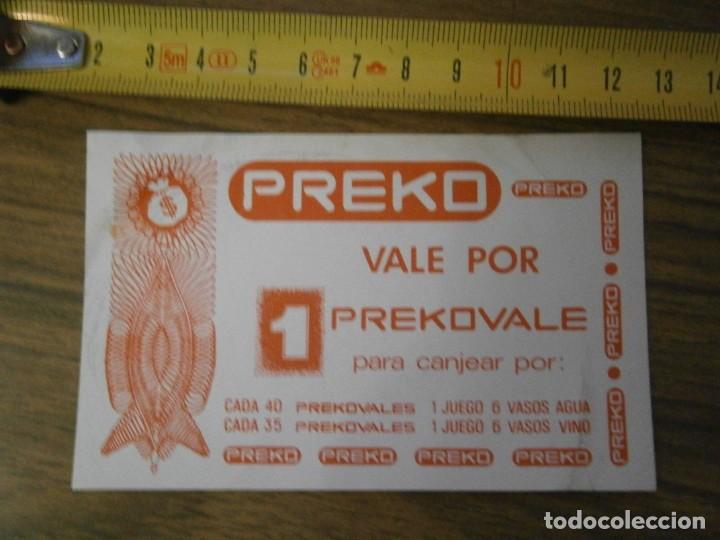 Outros artigos de papel: ANTIGUO VALE DE PREKO A&Ntilde;OS 80