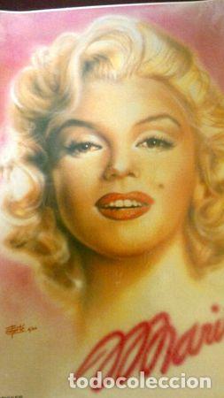 Otros art&iacute;culos de coleccionismo en papel: lamina en plastico marilyn monroe