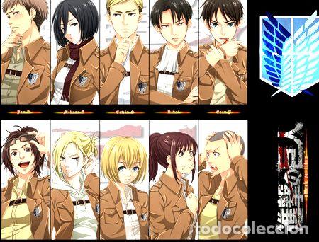 Otros Art&iacute;culos de Coleccionismo en Papel: 6 posters anime shingeki no kyojin ataque a los titanes