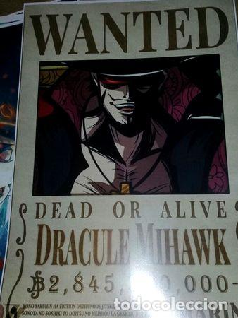 Otros Art&iacute;culos de Coleccionismo en Papel: posters de dracule mihawk de one piece anime