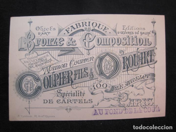 Collectionnisme Papier divers: PARIS-FABRIQUE DE BRONZE & COMPOSITION COUPIER FILS & OROUART-PUBLICIDAD ANTIIGUA-VER FOTOS-(79.798)