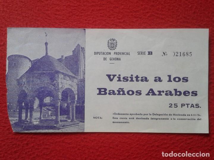 Otros art&iacute;culos de coleccionismo en papel: ANTIGUA ENTRADA TICKET ENTRANCE O SIMIL VISITA A LOS BA&Ntilde;OS &Aacute;RABES DIPUTACI&Oacute;N DE GERONA GIRONA VER...