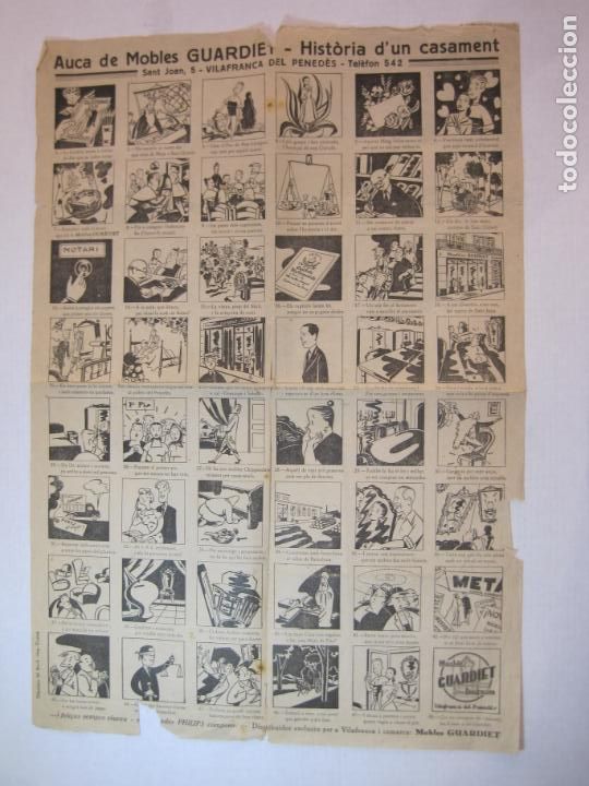 Collectionnisme Papier divers: VILAFRANCE DEL PENEDES-AUCA DE MOBLES GUARDIET-HISTORIA D'UN CASAMENT-VER FOTOS-(K-2413)