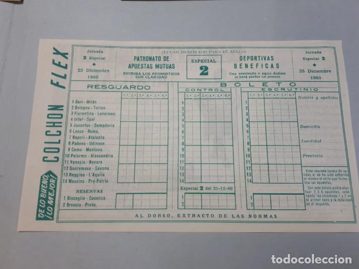 Otros Art&iacute;culos de Coleccionismo en Papel: Boleto quiniela 1960, especial 2, sin rellenar.