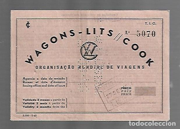 Sammelleidenschaft Andere Papierartikel: WAGONS - LITS // COOK. ORGANIZACI&Oacute;N MUNDIAL VIAJEROS. CONDICIONES DE UTILIZACI&Oacute;N DE SERVICIOS. VER