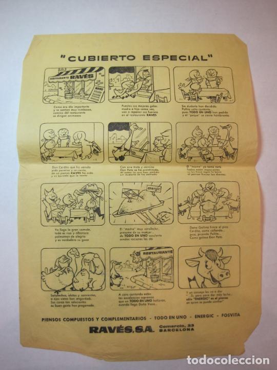 Collectionnisme Papier divers: PUBLICIDAD RAVES S.A.-CUBIERTO ESPECIAL-AUCA ANTIGUA-VER FOTOS-(K-2561)