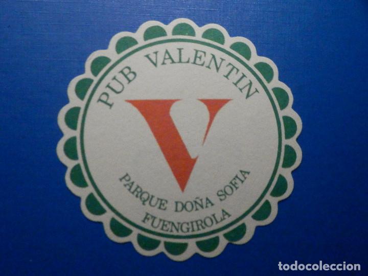 Outros artigos de papel: Posavasos - Pub Valentin - Parque Do&ntilde;a Sof&iacute;a - Fuengirola - M&aacute;laga