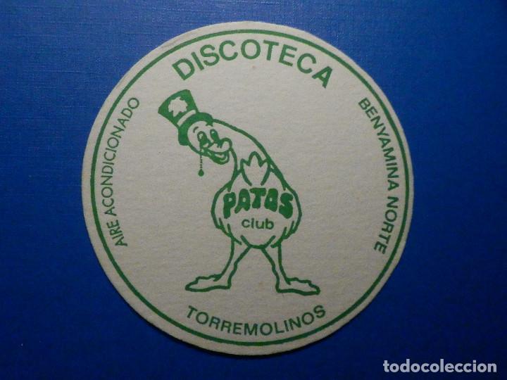 Outros artigos de papel: Posavasos - Discoteca - Patos Club - Torremolinos - M&aacute;laga
