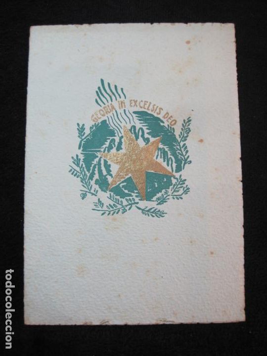 Otros art&iacute;culos de coleccionismo en papel: RESTAURANTE DEL REAL MONASTERIO DE MONTSERRAT-A&Ntilde;O 1943-MENU ANTIGUO-VER FOTOS-(K-2687)