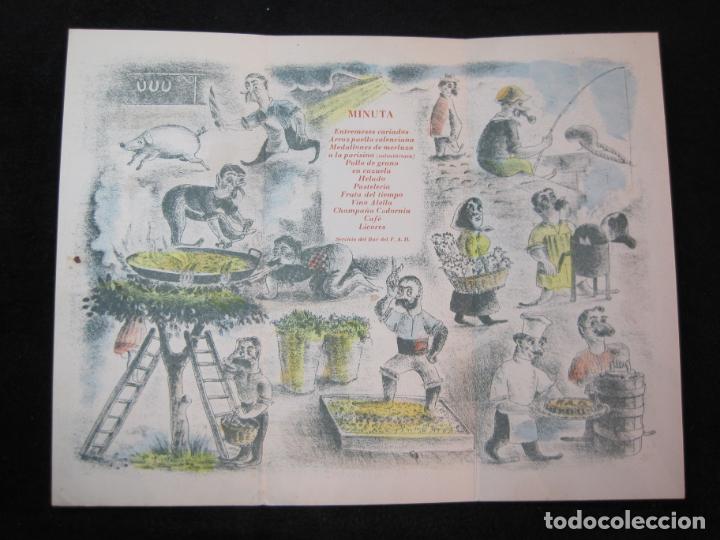 Otros art&iacute;culos de coleccionismo en papel: XXIII FIESTA ANUAL DEL F.A.D.-A&Ntilde;O 1943-MENU ANTIGUO-VER FOTOS-(K-2690)