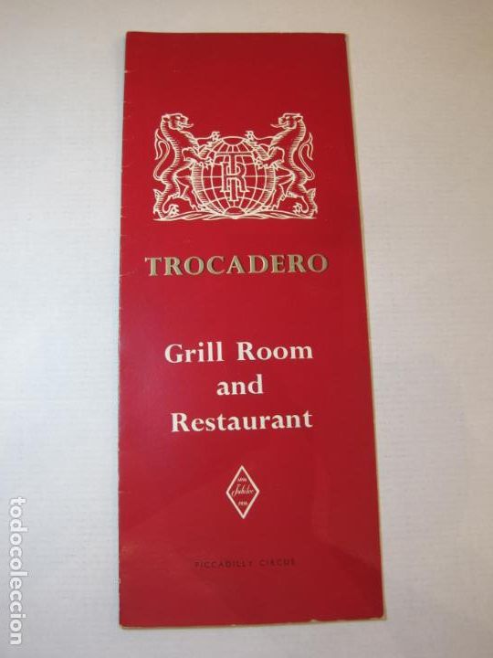 Outros artigos de papel: PICCADILLY CIRCUS-TROCADERO CARTA-MENU ANTIGUO-VER FOTOS-(V-22.720)