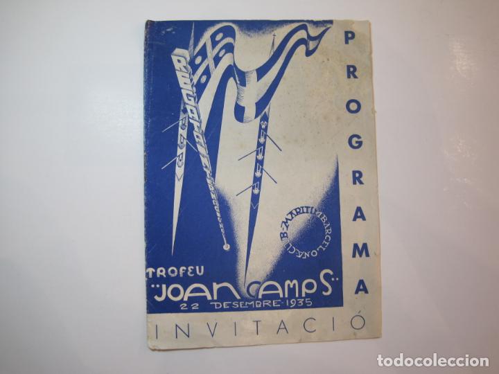 Collectionnisme Papier divers: CLUB MARITIM BARCELONA-TROFEU JOAN CAMPS 1935-PROGRAMA INVITACIO-VER FOTOS-(K-2711)