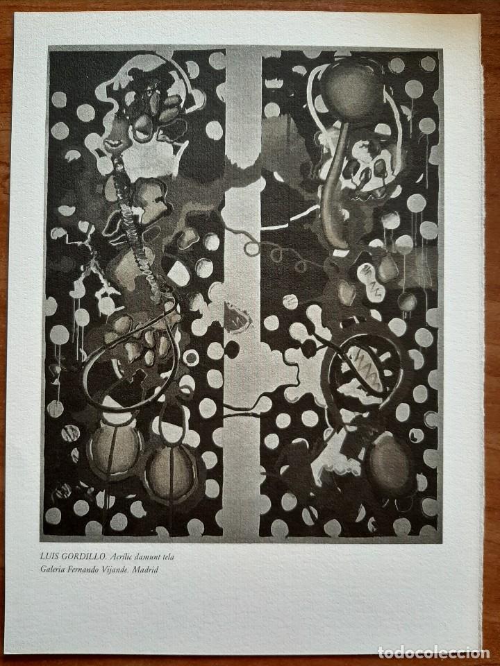 Otros Art&iacute;culos de Coleccionismo en Papel: EXPRESI&Oacute;N GR&Aacute;FICA DE LA OBRA ACR&Iacute;LIC DAMUNT TELA DE LUIS GORDILLO
