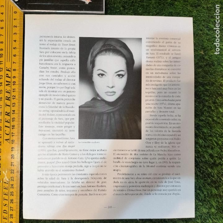 Collectionnisme Papier divers: HOJA DE PUBLICACION - sara zara zarita sarita montiel