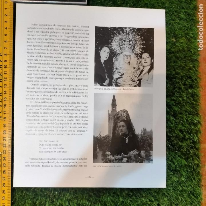 Sammelleidenschaft Andere Papierartikel: HOJA DE PUBLICACION - duquesa de alba virgen esperanza macarena juanita reina lola flores