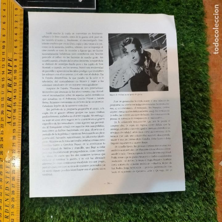 Collectionnisme Papier divers: HOJA DE PUBLICACION - miguel de molina