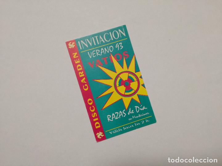 Otros Art&iacute;culos de Coleccionismo en Papel: FLYER ENTRADA INVITACION - DISCOTECA VATIOS