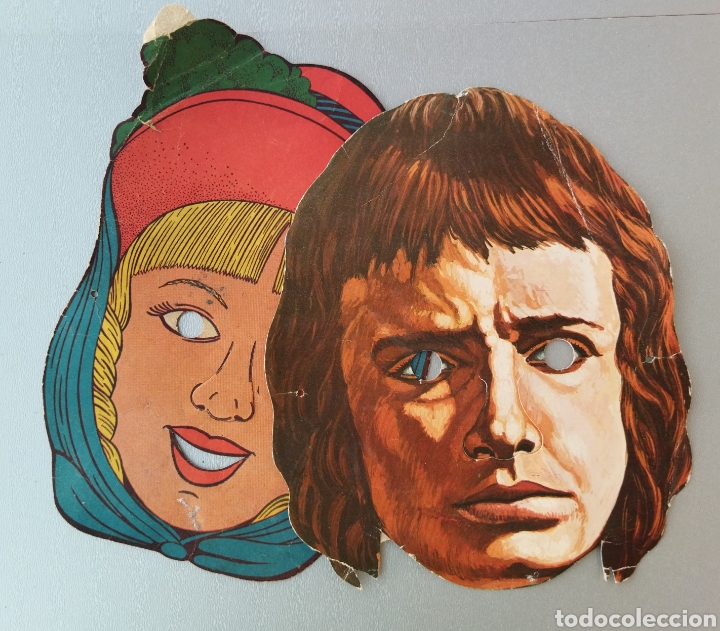 Otros Art&iacute;culos de Coleccionismo en Papel: 2 Antiguas caretas de carton
