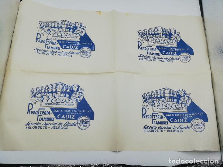 Collectionnisme Papier divers: PLIEGO DE PAPEL DE ENVOLVER. VIENA. RESPOSTERIA FIAMBRES. SUCURSAL LA ROSITA. CADIZ.