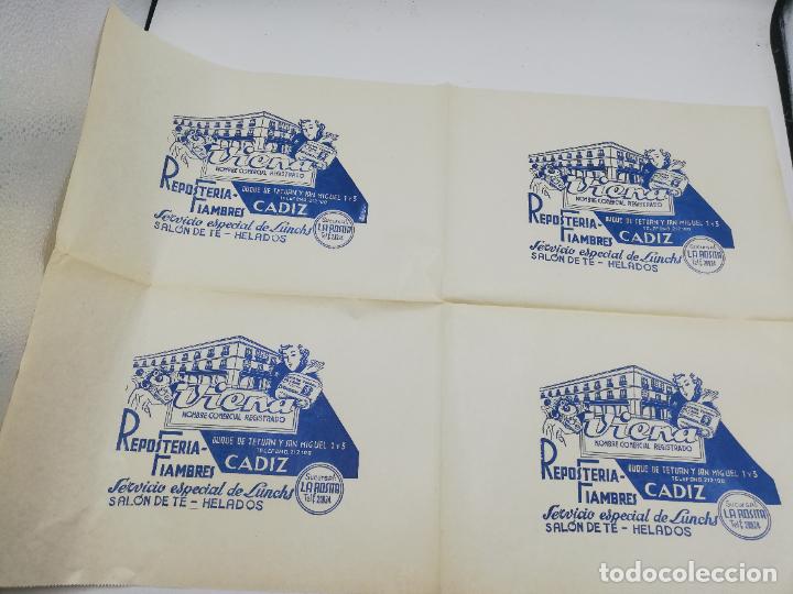 Collectionnisme Papier divers: PLIEGO DE PAPEL DE ENVOLVER. VIENA. RESPOSTERIA FIAMBRES. SUCURSAL LA ROSITA. CADIZ.