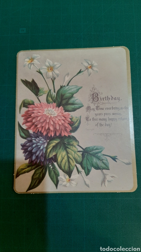 Collectionnisme Papier divers: FELICITACI&Oacute;N VINTAGE COLECCIONISMO LIBRERIA ANTIG&Uuml;EDADES COLISEVM TODO EN PAPEL ANTIGUO