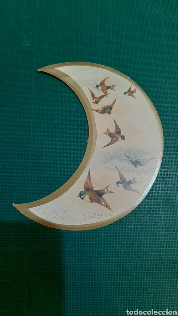 Collectionnisme Papier divers: FELICITACI&Oacute;N VINTAGE P&Aacute;JAROS LUNA COLECCIONISMO COLISEVM ANTIG&Uuml;EDADES TODO EN PAPEL ANTIGUO