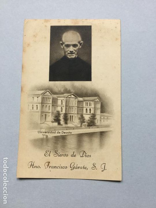 Otros Art&iacute;culos de Coleccionismo en Papel: EL SIERVO DE DIOS - ESTAMPA DEL HERMANO FRANCISCO GARATE - UNIVERSIDAD DE DEUSTO - 12x7,5