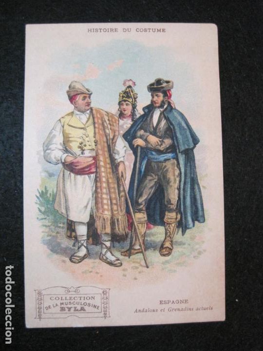 Altri oggetti di carta: HISTOIRE DU COSTUME-ESPAGNE-ANDALOUS ET GRENADINS ACTULES-PUBLICIDAD ANTIGUA-(80.919)