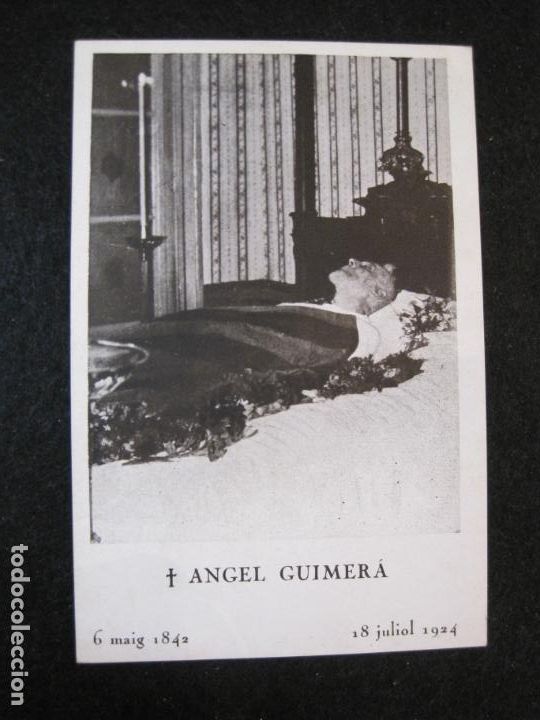 Otros art&iacute;culos de coleccionismo en papel: ANGEL GUIMERA-6 MAIG 1842 18 JULIOL 1924-RECORDATORIO DEFUNCION-VER FOTOS-(80.945)