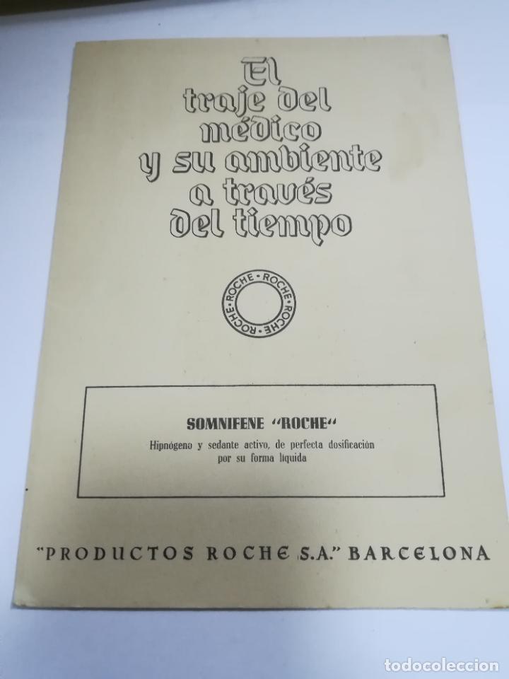Collectionnisme Papier divers: EL TRAJE DEL M&Eacute;DICO Y SU AMBIENTE A TRAV&Eacute;S DEL TIEMPO. PUBLICIDAD ROCHE. M&Eacute;DICO DE COLONIA