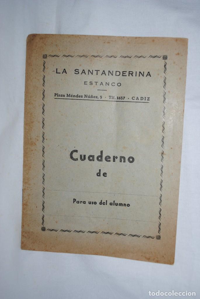 Outros artigos de papel: ANTIGUO CUADERNO LA SANTANDERINA , ESTANCO , CADIZ .