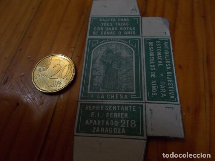 Paper Collecting Others: ANTIGUA CAJITA PARA TRES TAZAS CON UNAS GOTAS DE CO&Ntilde;AC O ANIS, LA CHESA (ZARAGOZA)