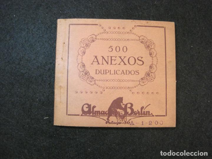 Sammelleidenschaft Andere Papierartikel: BARCELONA-ALMACENES BERLIN-500 ANEXOS DUPLICADOS-VER FOTOS-(K-3241)